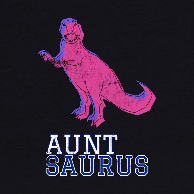 Auntsaurus Aunt Saurus T Rex Distressed Pink Design Gift Idea Dinosaur Gifts by joannejgg